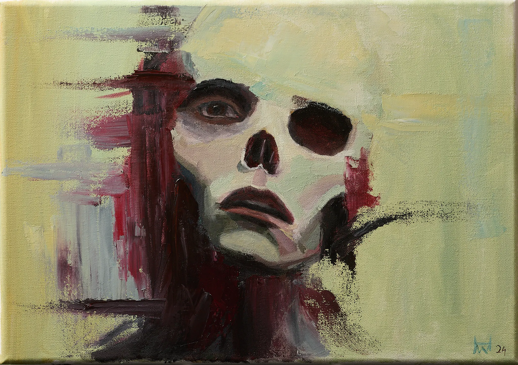 Die Verführung – Gemälde Wolfram Hölzel, Dark Art